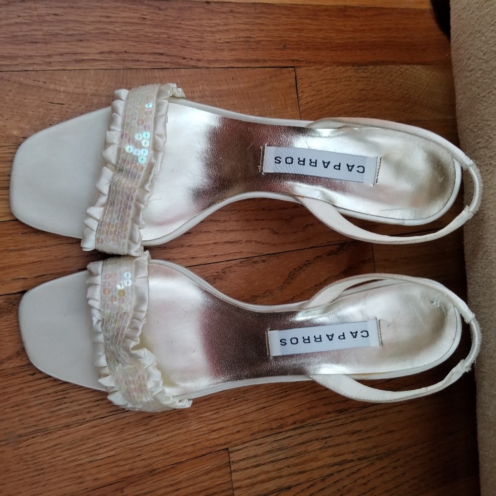 Cream short heels